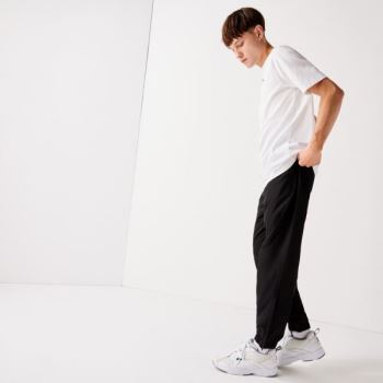 Lacoste SPORT Performance Side Zip Track Pants - Kalhoty Pánské Černé | CZ-zYP1n0